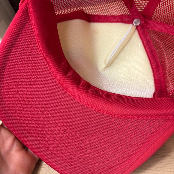 Vintage Mario Hat Cap Snapback Red Trucker Airbrush 90s - Picture 7 of 9